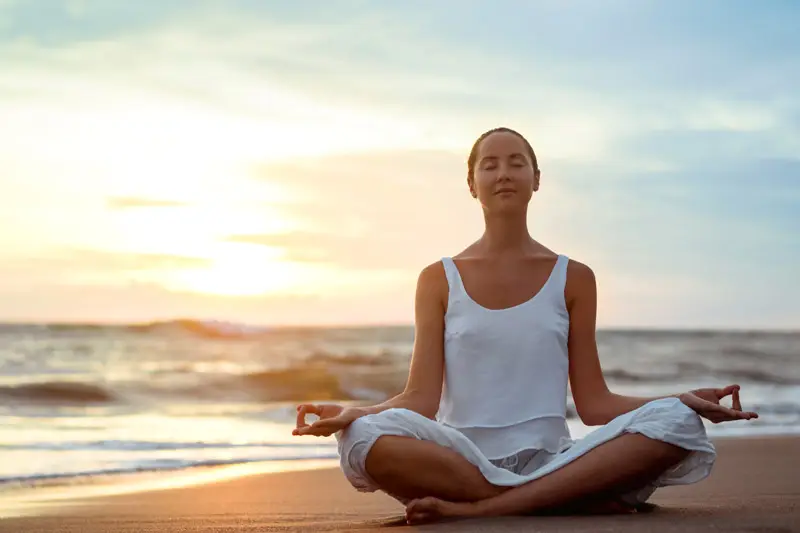 Yoga on the beach